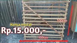 cara membuat kandang ayam umbaran || how to make a simple chicken coop