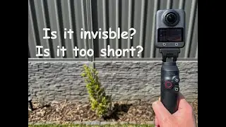 DJI Osmo360 Battery Extension Rod - Too short for vlogging? Does It really stay invisible?