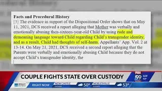 Indiana couple fighting state DCS over custody