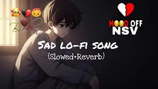 💔Broken Mood Off | Sad Lo-Fi Song (Slowed + Reverb) | Emotional sad Song 2025 | NSV Official