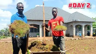 LANDSCAPING Our Dream Home🏡 in The Village In Africa (Thank you @JOHNDANIELS254) #village