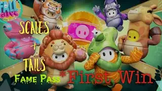 Unveiling Fall Guys Fame Pass: Scales and Tails | First Win Inside!