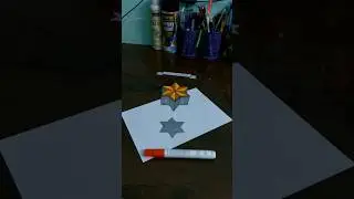 How to draw simple 3D Star🌟 Illusion : Tutorial #art #drawingart #3d #illusion #viral #shorts