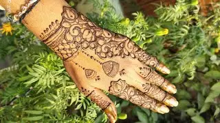 Back hand mehndi design 💕 ll #mehndi #viral #viralvideo 