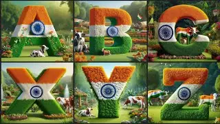 Celebrating the Indian Flag | Creative ABCD Designs #independenceday #abcd #republicday