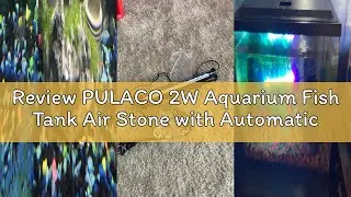 Review PULACO 2W Aquarium Fish Tank Air Stone with Automatic Color Changing LED Light (Length -10