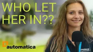A sales person runs rampant at automatica 2023!