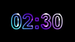 2 minutes and 30 seconds timer countdown