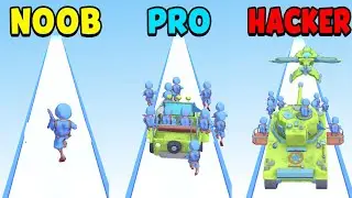NOOB Or PRO Or HACKER In Army Run 3D