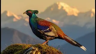 Is This The World's Most Colorful Bird? Himalayan Monal 4K | Rare Nine-Colored Wonder Nature Sleep