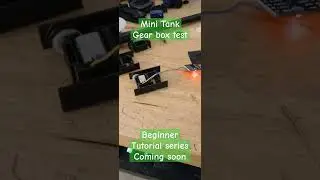 Mini Tank Gear box test #3dprinting #robotics #tutorial