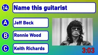 Quiz. Yesterday's Rock Stars. How Many Can You Name?