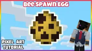 Bee Spawn Egg Pixel Art Tutorial &bull; Minecraft
