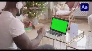 Stock Video: Person on Video Call with Gift Box &ndash; (UHD) (After Effects Template)
