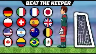 BEAT THE KEEPER | Marble Soccer Race Tournament