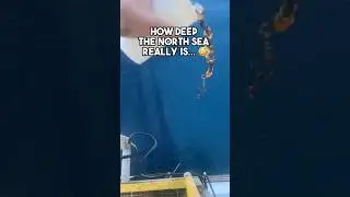 How Deep The North Sea Really Is 😳 #northsea #shorts