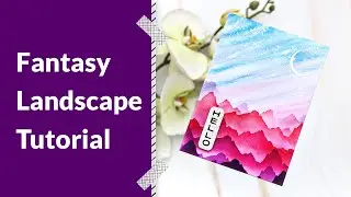 Beginner-Friendly Fantasy Landscape Watercolor Tutorial