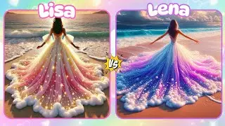 LISA OR LENA - Pink vs Purple Edition ✨️ #lisaorlena #lisaandlena #fashion 