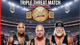 3 ERAS COLLIDE! The Rock '01 vs. Stone Cold '00 vs. Hollywood Hogan (WWE 2K25)
