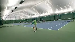 [4K UHD Court-Level] Jackie's Tennis Training - #312 - 2024-02-05 (930am, Mon) - Rally with Daniel
