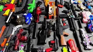 68 AK47,Sniper rifle,ShotGUN,NERF,waterGUN,Glock pistol,AWM,M16,Revolver,MesinGun