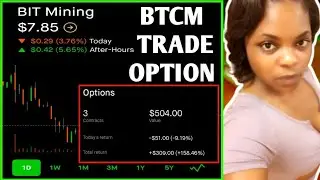 Bit Mining Stock Trade Option Update | BTCM Stock Trade Option Update
