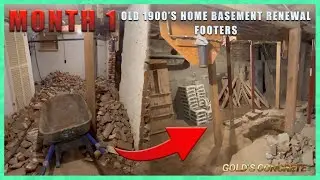 1 Month of Digging out an Old 1900's Basement ! Timelapse