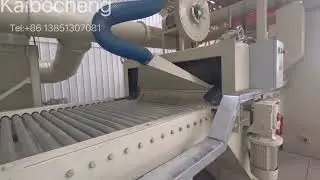 Concrete paver block shot blasting machine