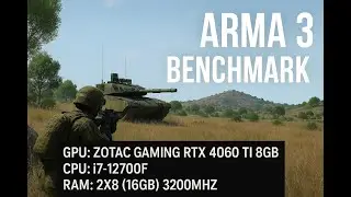 Arma 3 Benchmark Gameplay || RTX 4060 Ti 8GB + i7-12700F | FPS & Performance Test