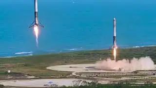 SpaceX dual landing  in 720p