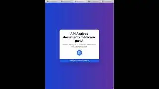 Analyse documents m&eacute;dicaux par IA API #api