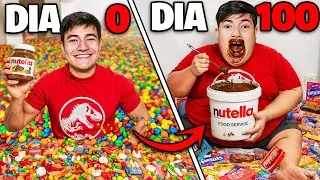 100 DIAS COMENDO APENAS DOCES! SOBREVIVI?