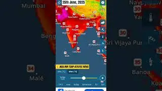 India Weather today, Max Min temp across India #dailyweather #indiaweather