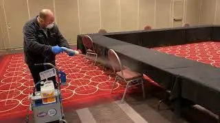 Electrostatic Disinfecting Machine Demo