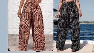 How to make trending elastic waist Ankara jumbo pants | Easy method!