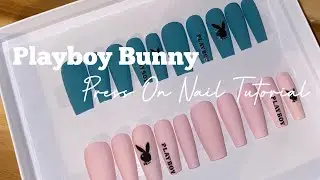 Playboy Bunny Press On Nail Tutorial