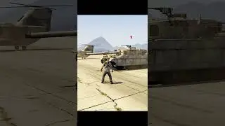 Trevor Becomes Kratos 😱 | Military Base Power Test 💥 Cargo Helicopter, Tank & Cars DESTROYED | GTA V