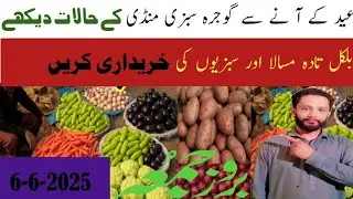 Eid Mubarak from Gojra Mandi | Today&rsquo;s Fruit & Vegetable Prices | June 6, 2025