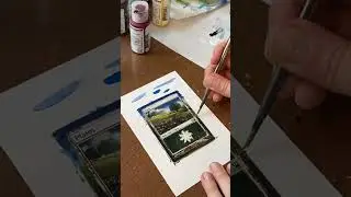 hand painted Magic the Gathering card alter - John Avon plains #shorts #magicthegathering