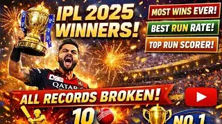 IPL 2025 winner Royal Challenges Bengaluru All Records 