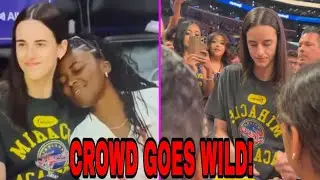 Caitlin Clark Swarmed by Fans at Crypto Arena as Security Steps In