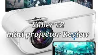 Yaber v2 mini projector Review | #projector | #Budget_projector 👍 6000lumens | #Lcd_Projector 📽️