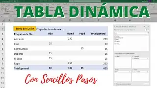 TABLA DIN&Aacute;MICA desde CERO para Principiantes en EXCEL | Aprende a crear una Tabla Din&aacute;mica