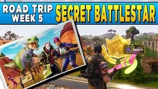 Fortnite Road Trip Challenge #5 - Secret Loading Screen Battlestar Location