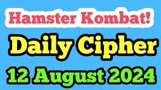 Hamster kombat daily cipher 12 august