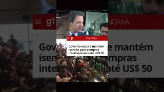 Governo DESISTE do Imposto SHOPEE e ALIEXPRESS! #shorts