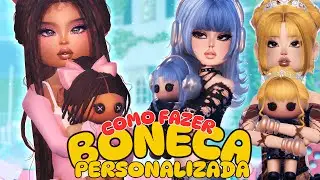 CRIEI MINHA PR&Oacute;PRIA BONECA NO DRESS TO IMPRESS COM A NOVA BONECA DA LANA no Roblox