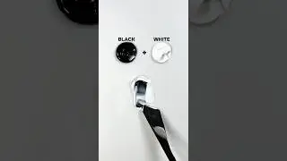 Black & White Paint Mixing!🤍🖤 #art #artvideo #colors #paintmixing #satisfying #miniartzone