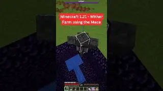 Minecraft: 1.21  Wither Farm using MACE &bull; ONE SHOT the Wither #minecraft #minecraftmemes #memes