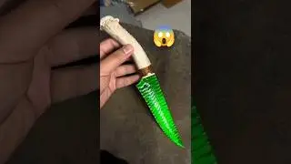 Artificial cat's eye stone #stripping process #stone making #obsidian knife#craftsman